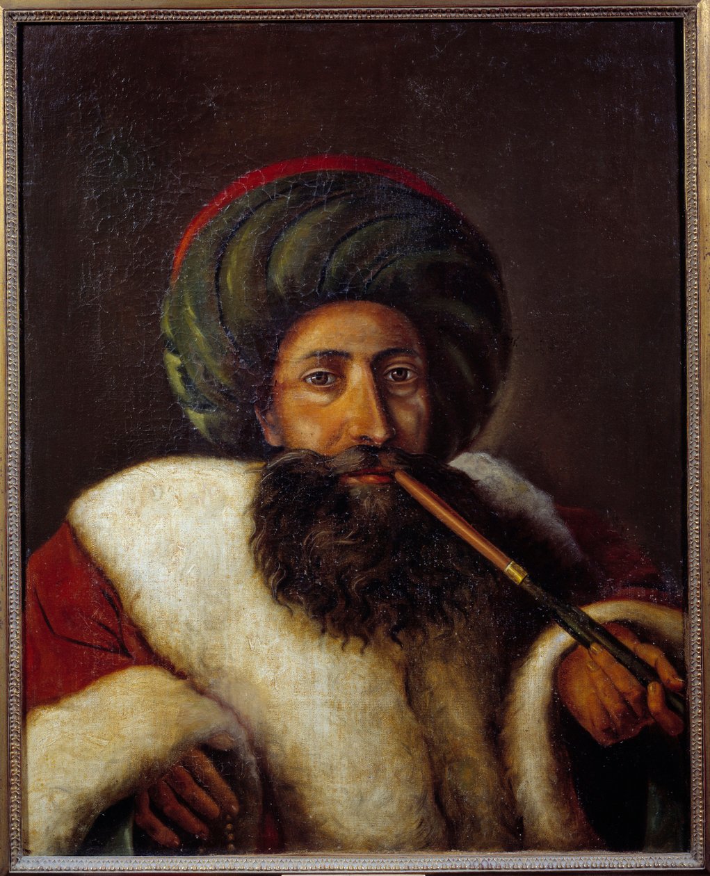 Portret El Seyda Khalila Bekry (Elbekri), szejka i członka Wielkiej Dywanu Kairu. Obraz Michele Rigo (1770-1815) autorstwa Michel Rigo