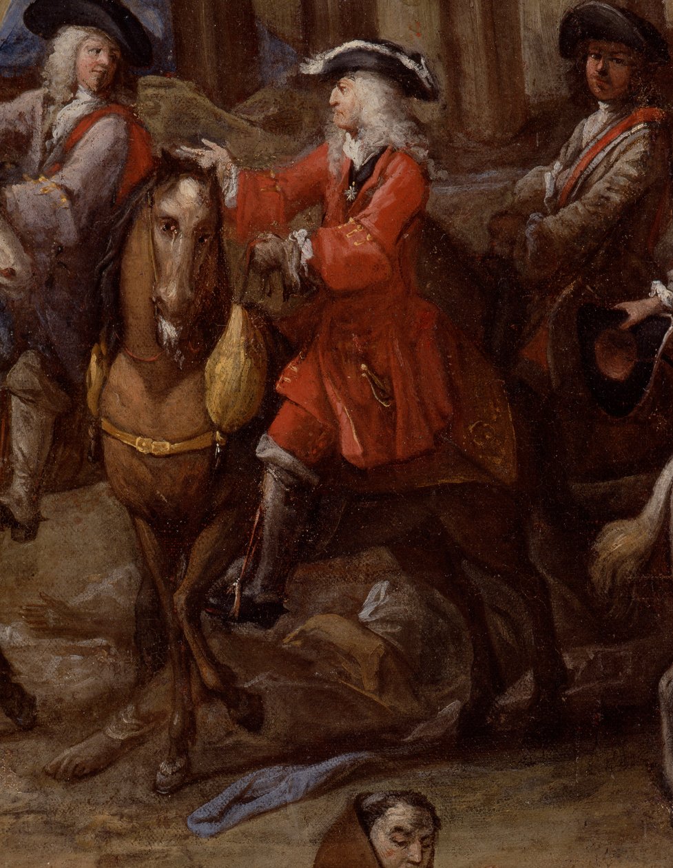 Widok Ratusza (Marsylii) podczas zarazy z 1720 r. autorstwa Michel Serre