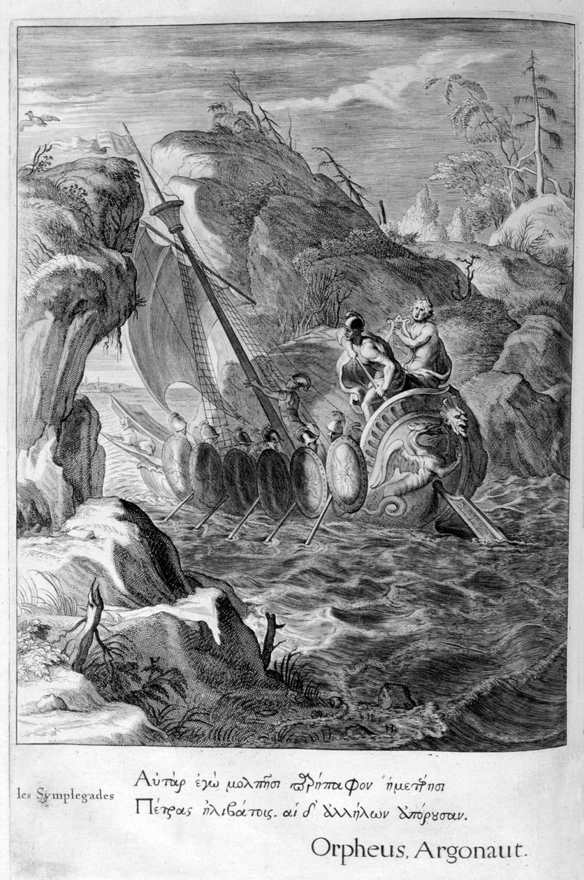 Argonauci mijają Symplegady, 1655 autorstwa Michel de Marolles