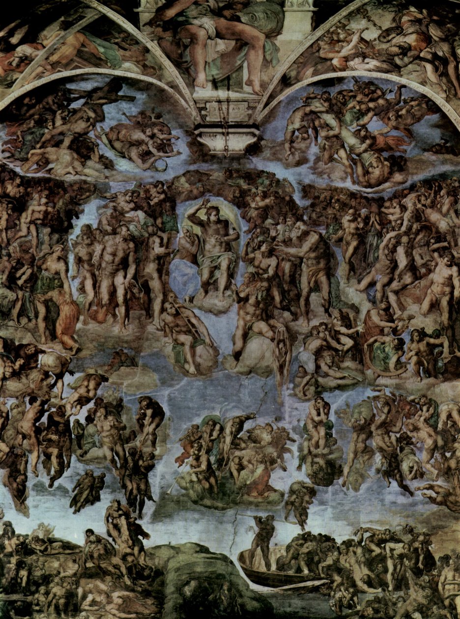 Sąd Ostateczny autorstwa Michelangelo Buonarroti