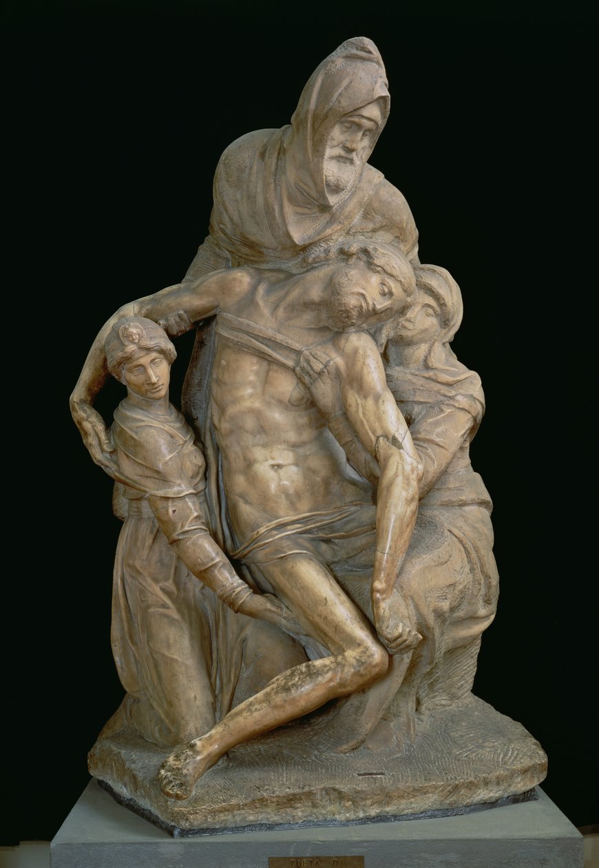 Pieta, 1553 (marmur) autorstwa Michelangelo Buonarroti