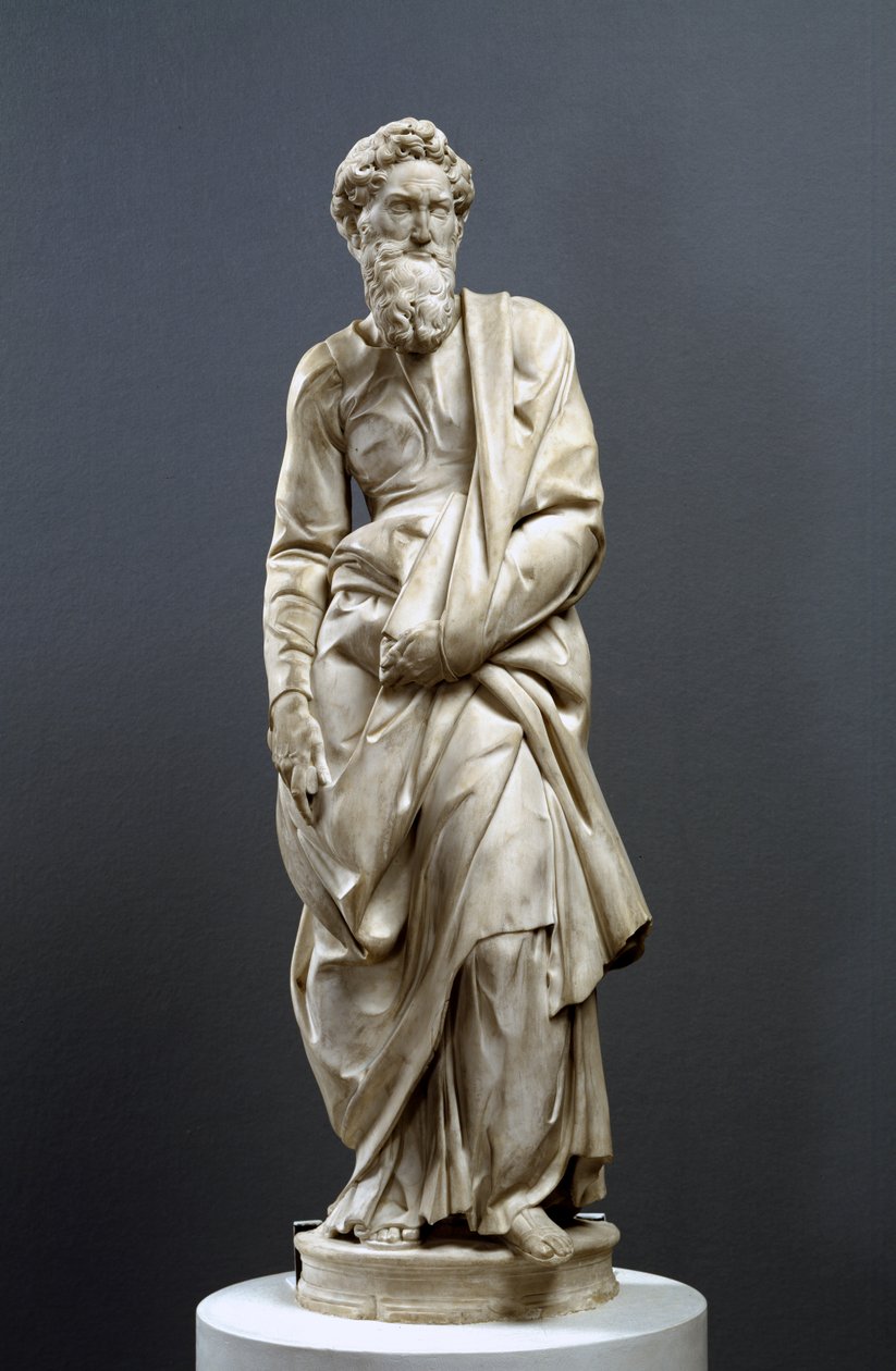 Św. Paweł, z Ołtarza Piccolomini, 1501-4 (marmur) (zob. 134171 i 134172) autorstwa Michelangelo Buonarroti