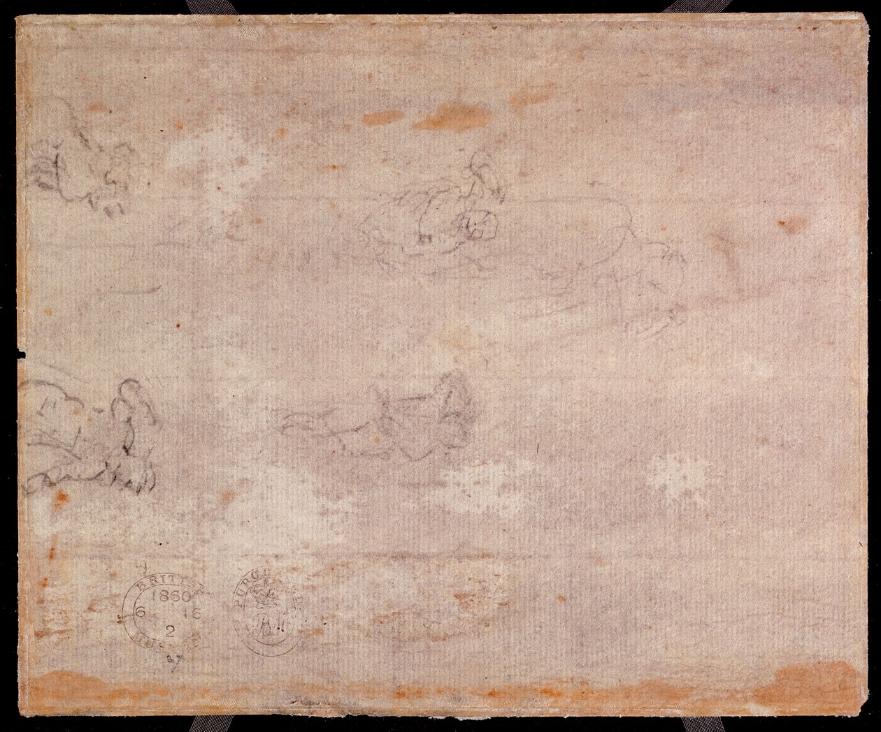 Studium postaci (czarna kreda na papierze) (recto) (odwrotnie patrz 191778) autorstwa Michelangelo Buonarroti