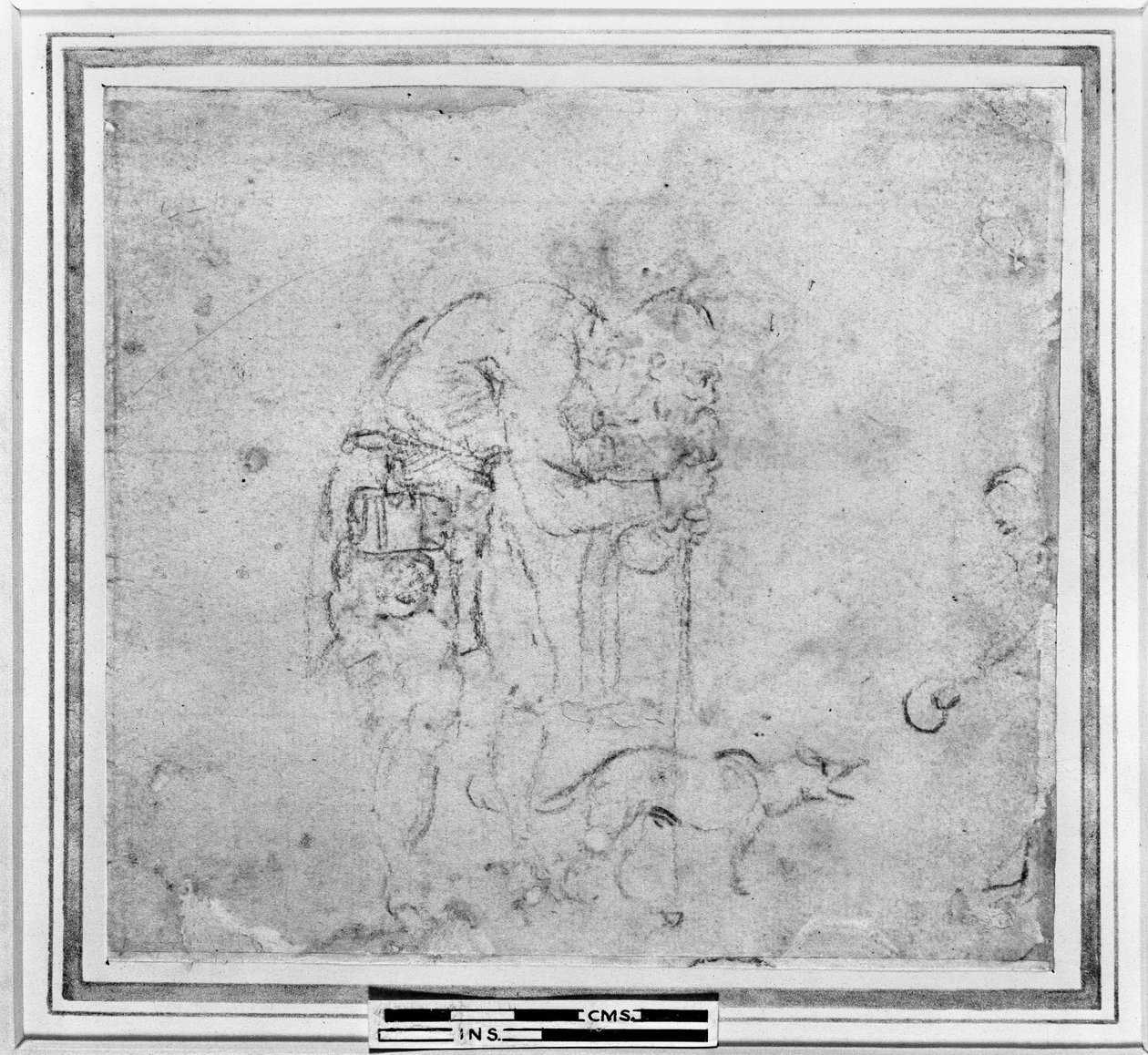Studium niewidomego żebraka, ok. 1511 (kreda na papierze) autorstwa Michelangelo Buonarroti