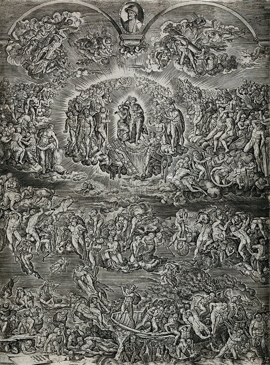 Sąd Ostateczny autorstwa Michelangelo Buonarroti
