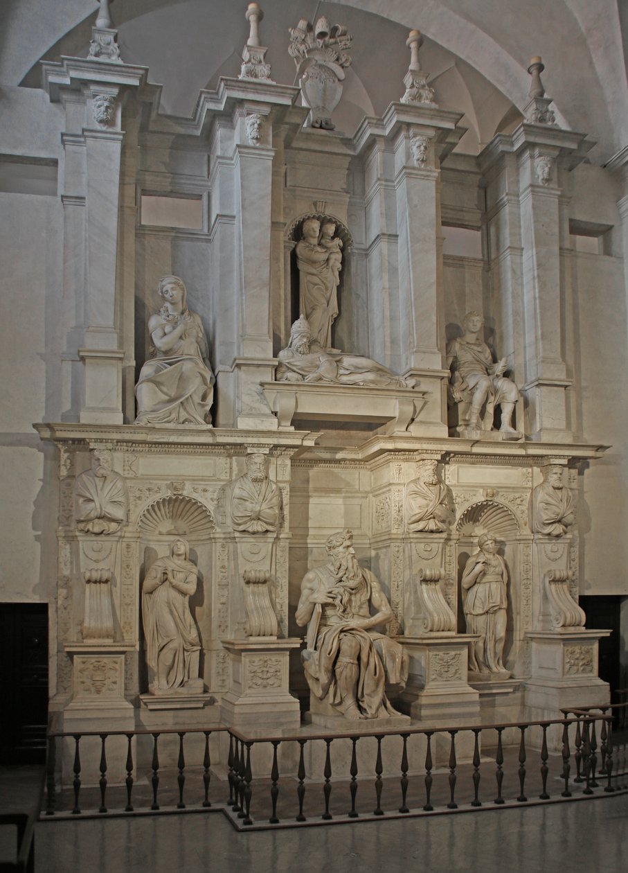 Grób Juliusza II, 1515 (marmur) autorstwa Michelangelo Buonarroti