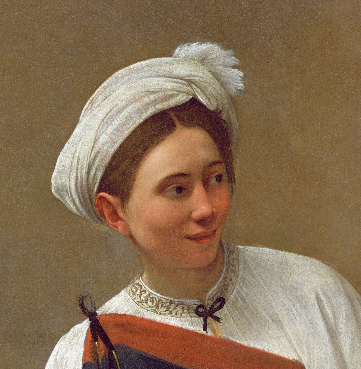 Wróżka (La Buona Ventura), ok. 1594 (szczegóły 58365) autorstwa Michelangelo Merisi Caravaggio
