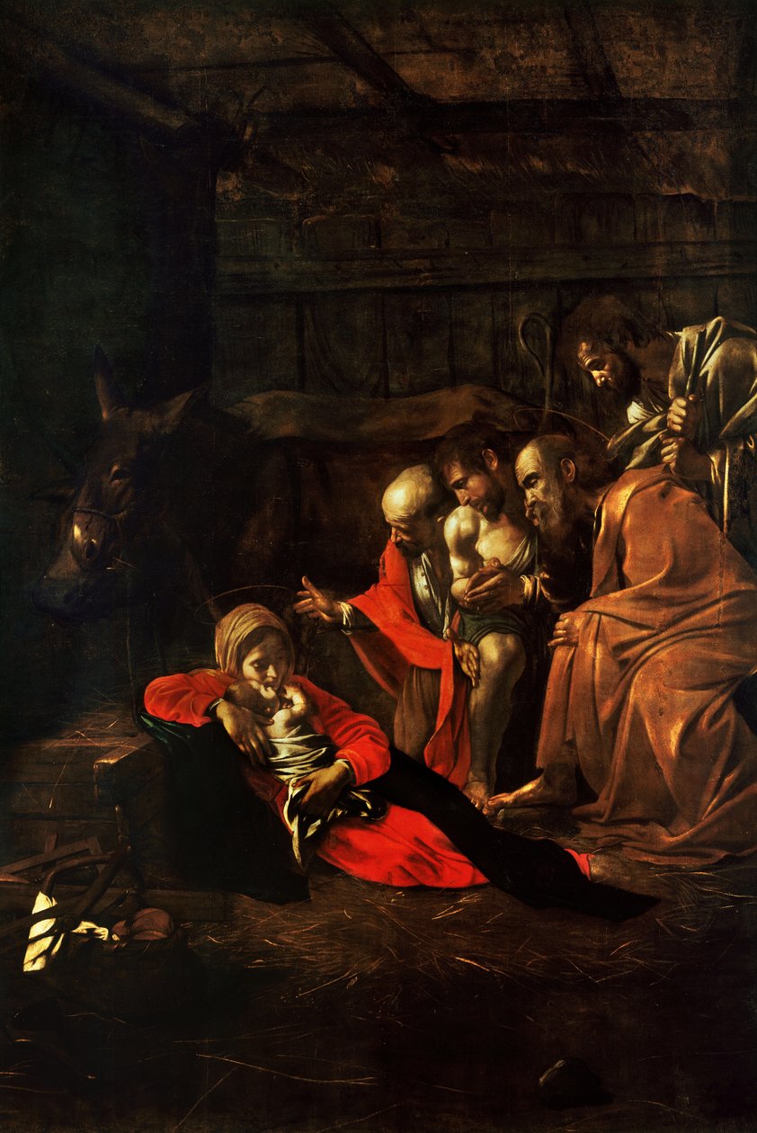 Adoracja pasterzy autorstwa Michelangelo Merisi Caravaggio