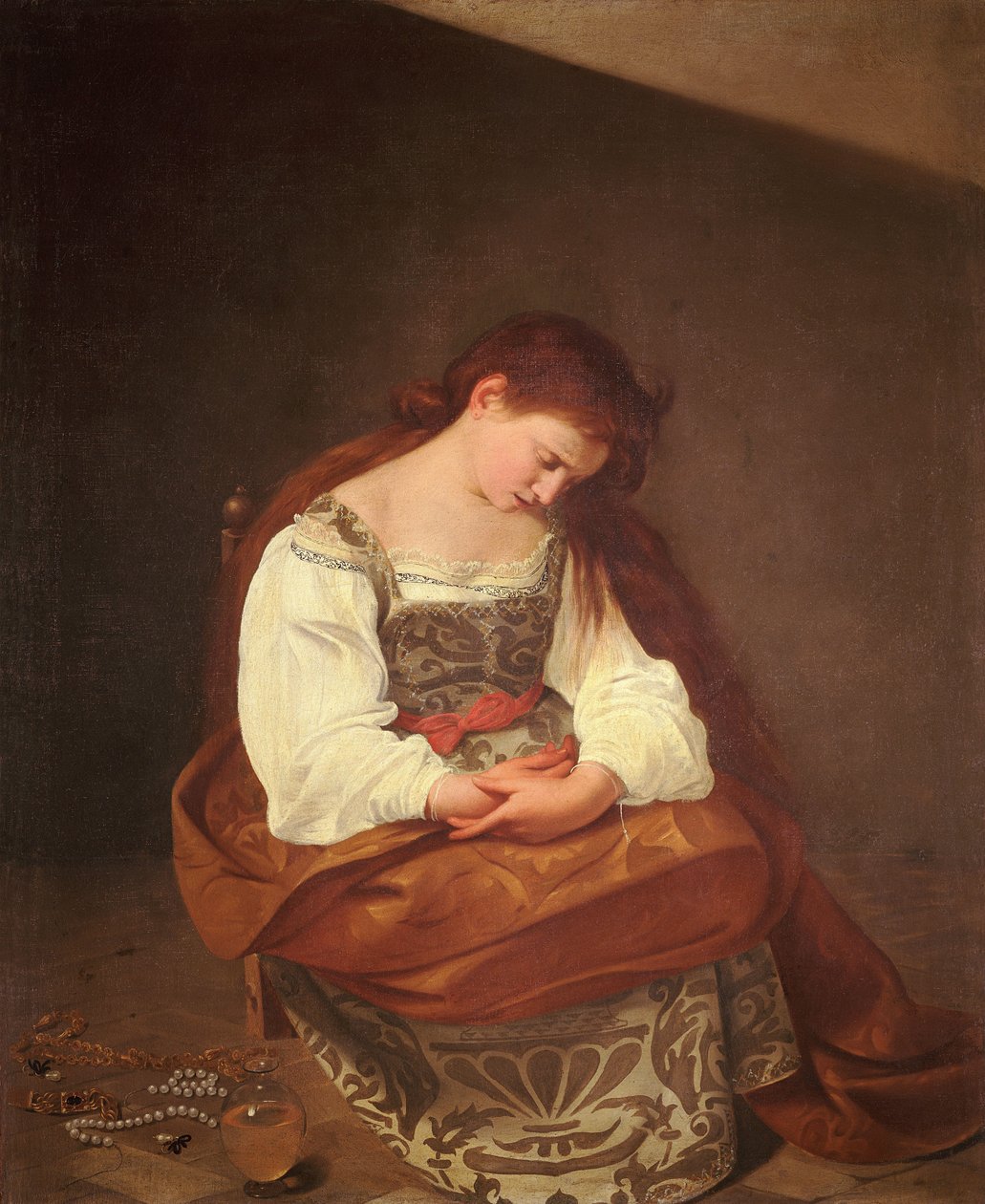 Magdalena pokutująca autorstwa Michelangelo Merisi Caravaggio