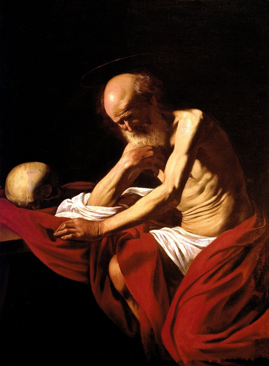 Pokutnik św. Hieronima autorstwa Michelangelo Merisi Caravaggio
