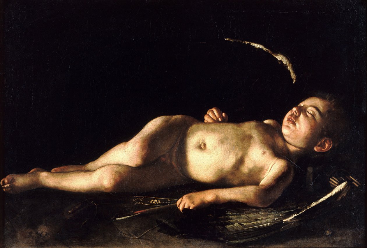 Śpiący Kupidyn autorstwa Michelangelo Merisi Caravaggio