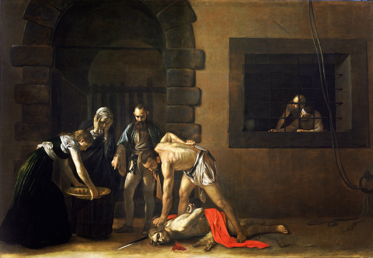 Ścięcie św. Jana Chrzciciela autorstwa Michelangelo Merisi Caravaggio