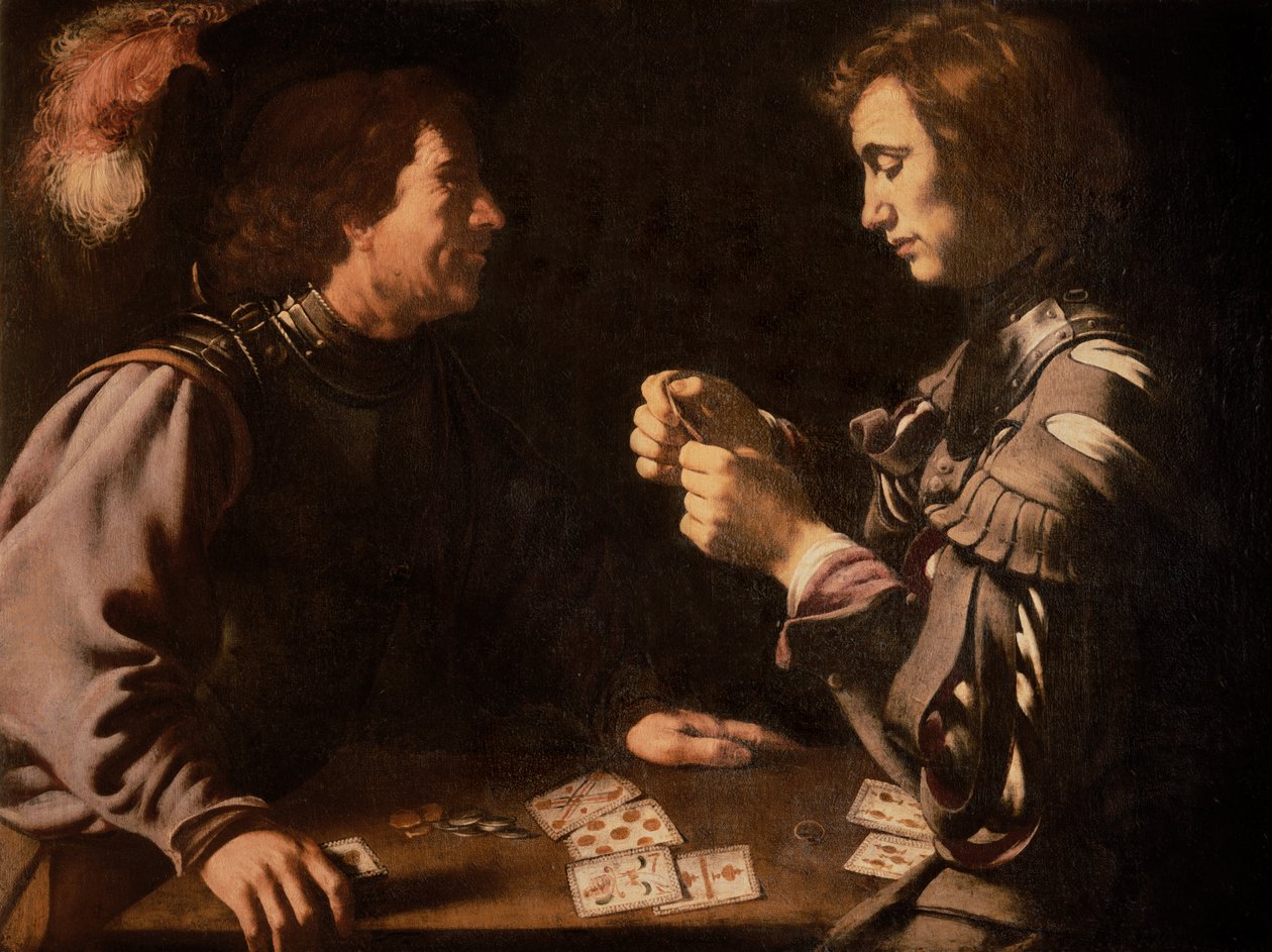 Hazardziści autorstwa Michelangelo Merisi Caravaggio