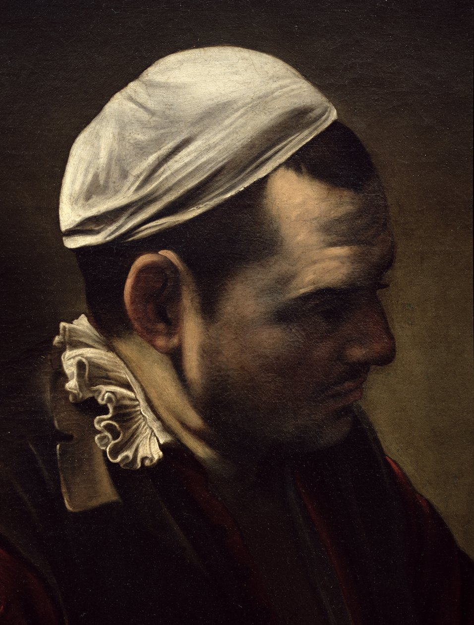 Wieczerza w Emaus, 1601 (olej i tempera na płótnie) (detal 928) autorstwa Michelangelo Merisi Caravaggio
