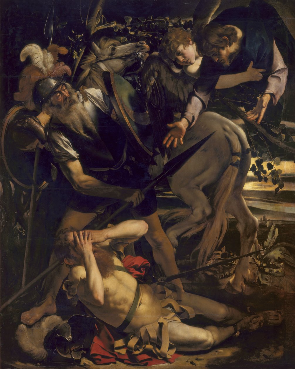 Nawrócenie św. Pawła autorstwa Michelangelo Merisi Caravaggio