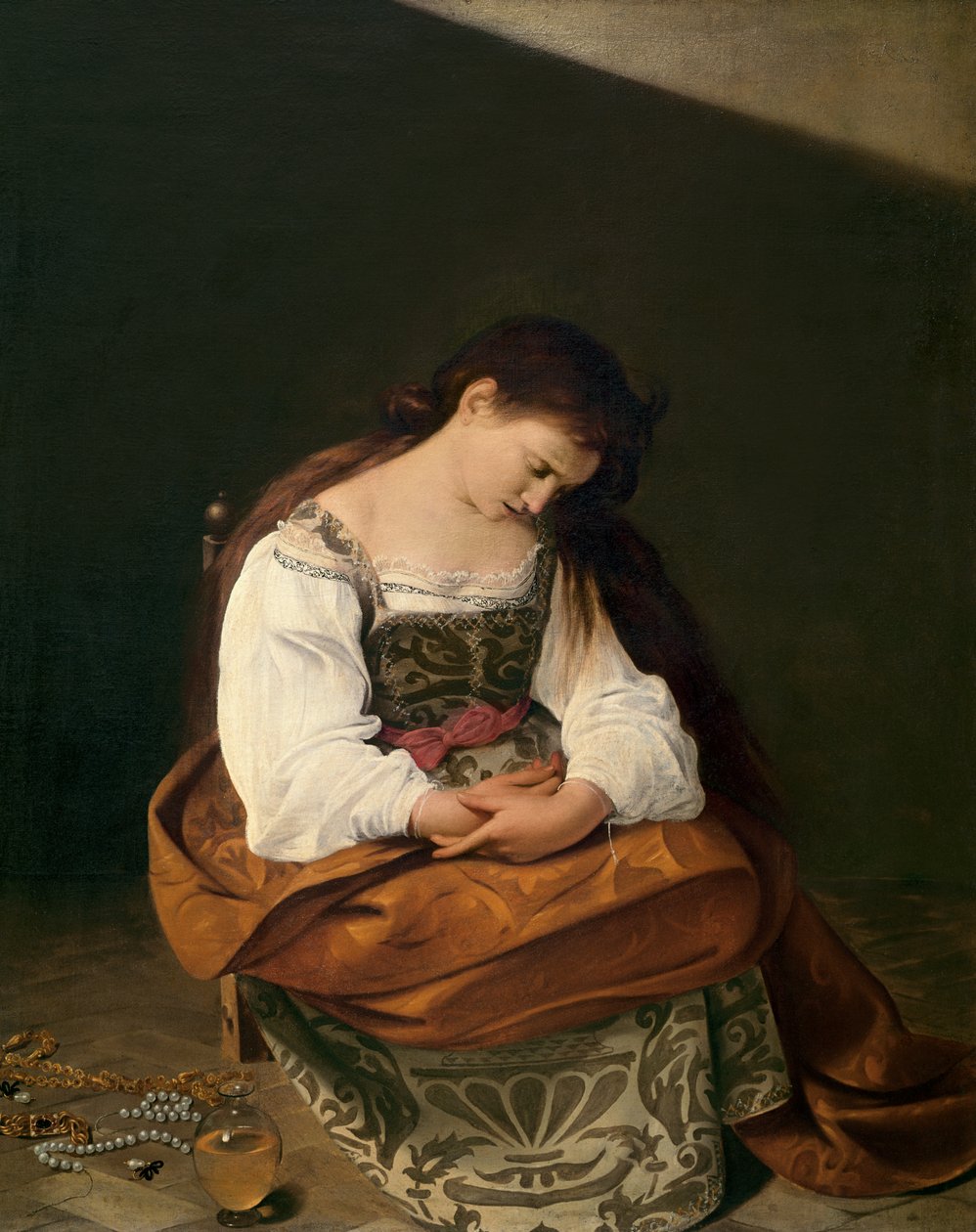 Pokutująca Maria Magdalena, 1596-97 autorstwa Michelangelo Merisi Caravaggio
