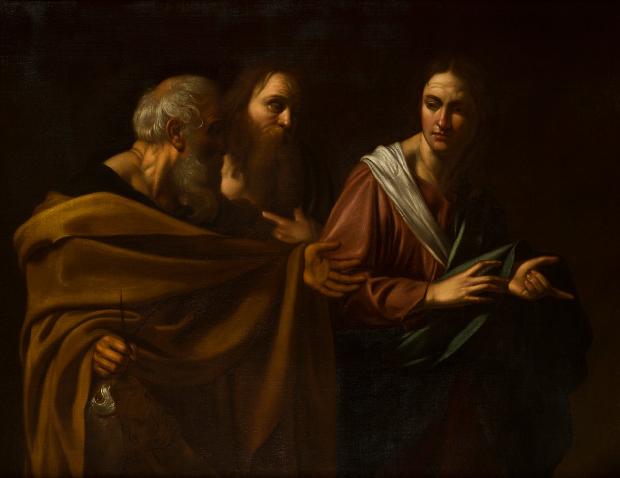 Powołanie świętych Piotra i Andrzeja, ok. 1593-1610 (olej na płótnie) autorstwa Michelangelo (after) Caravaggio