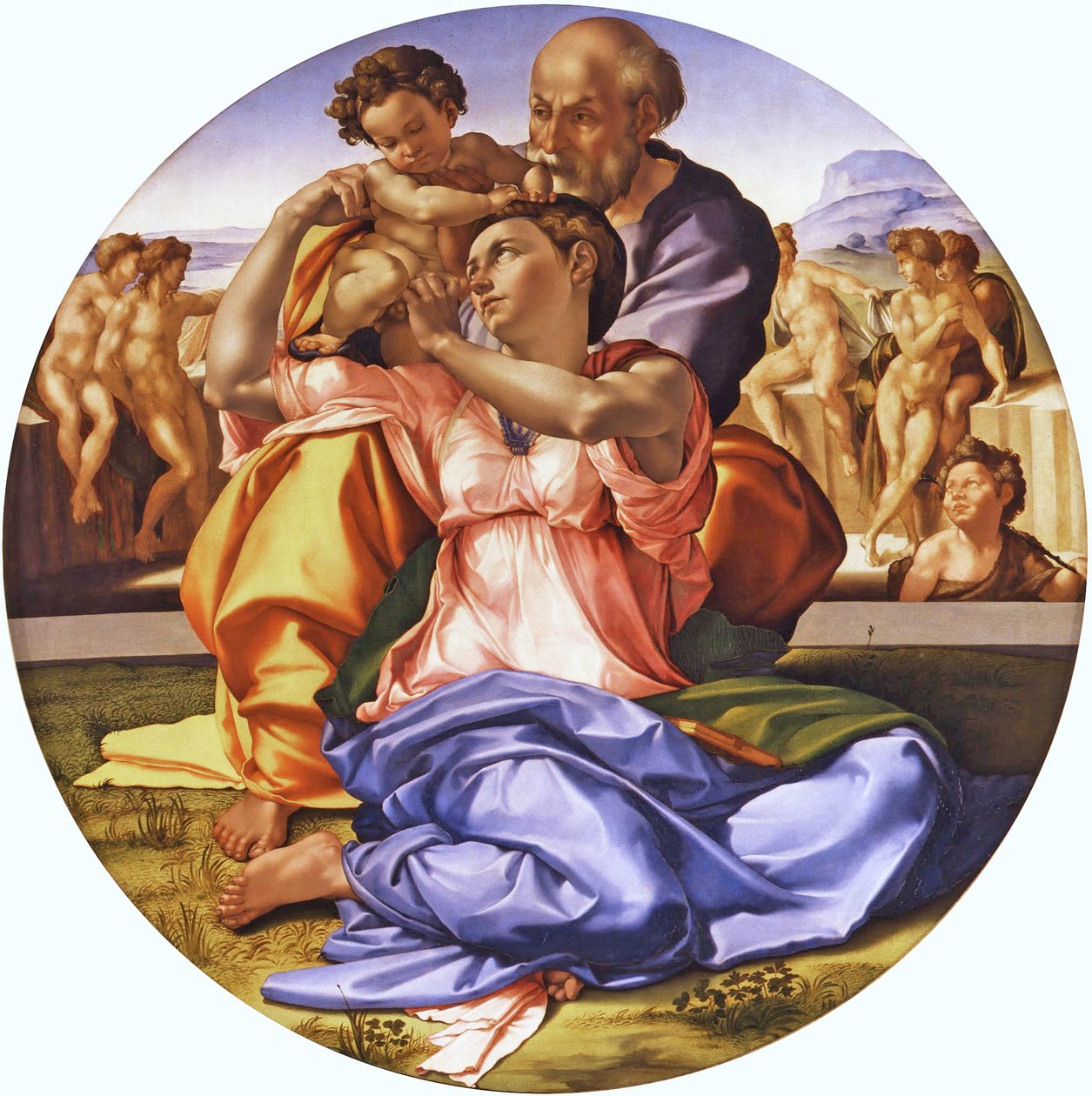 Włoski: Tondo Doni Doni "Tondo autorstwa Michelangelo