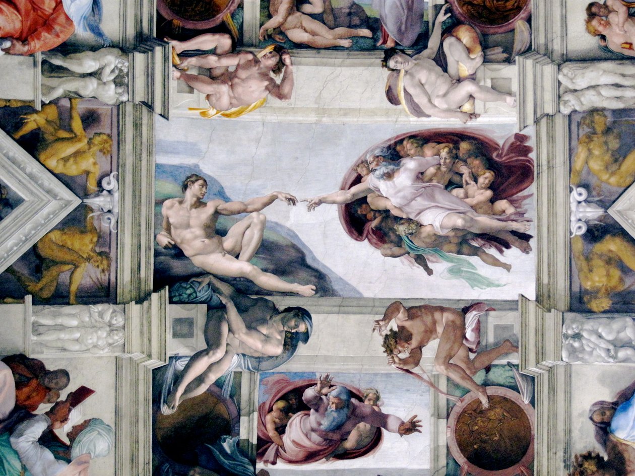 Stworzenie Adama autorstwa Michelangelo