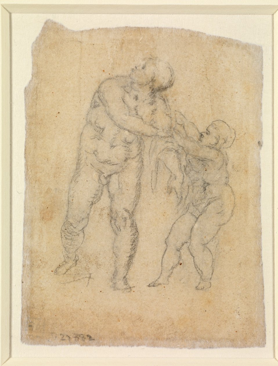 Eneasz i dziecko (verso), b.d. (ołówek na papierze) [zob. 5934522] autorstwa Michelangelo Buonarroti