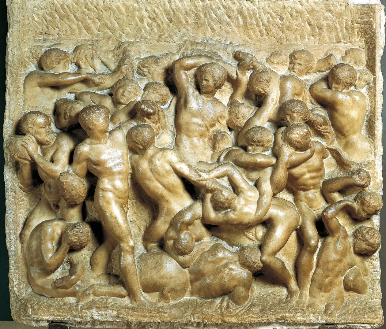 Bitwa Lapiths przeciwko Centaurom autorstwa Michelangelo Buonarroti