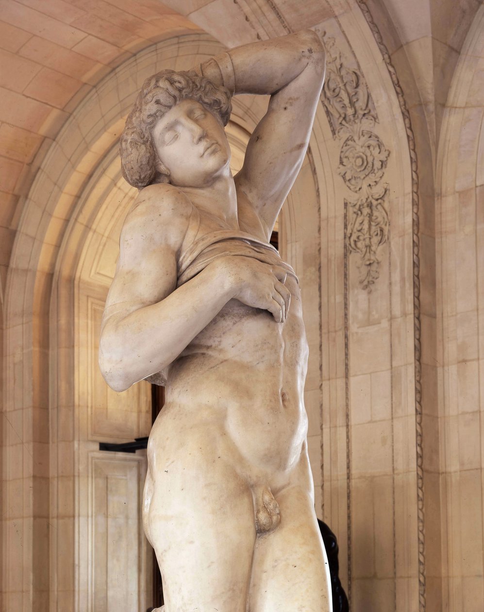 Więzień, znany jako Umierający niewolnik autorstwa Michelangelo Buonarroti