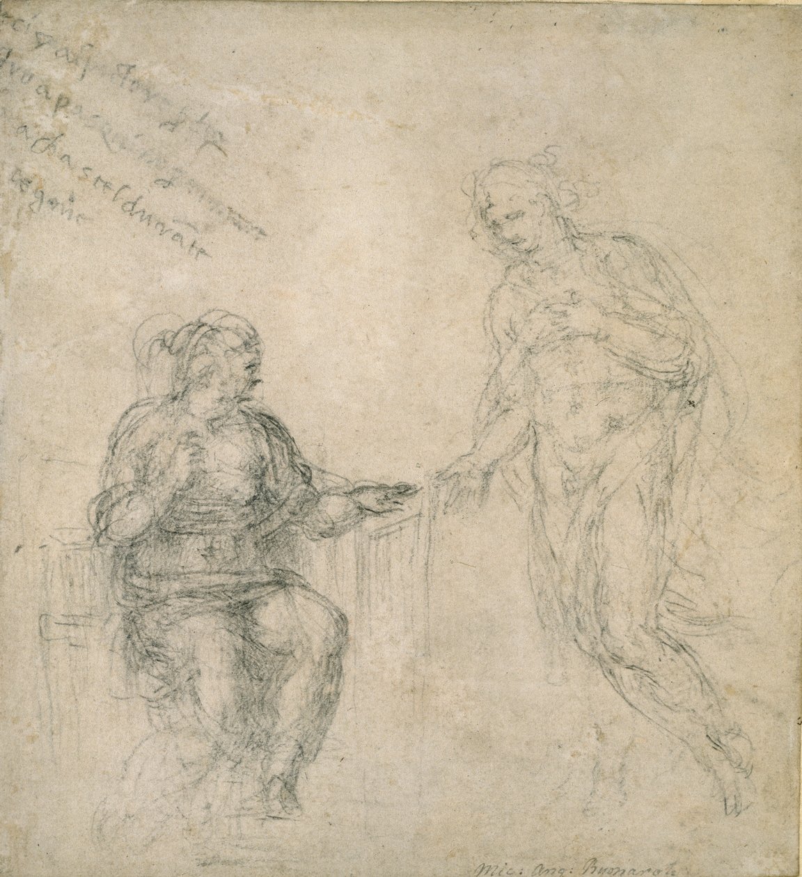 Chrystus żegnający się z Matką po Zmartwychwstaniu, XVI w. autorstwa Michelangelo Buonarroti