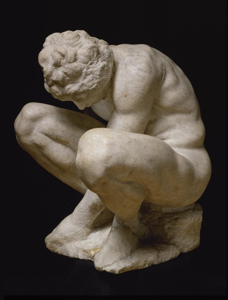 Przyczajony chłopiec, między 1530 a 1534 rokiem. autorstwa Michelangelo Buonarroti