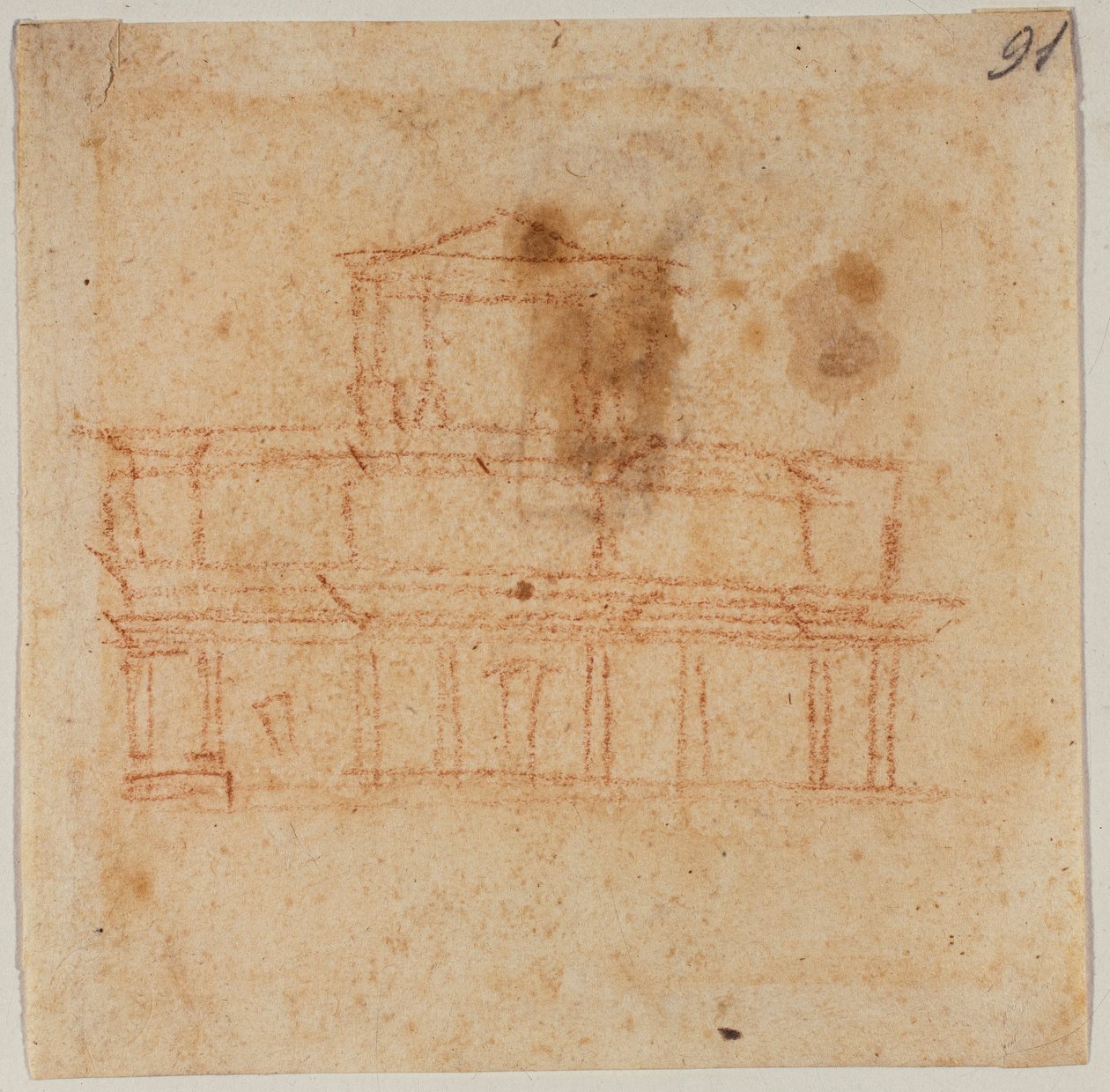 Projekt fasady San Lorenzo autorstwa Michelangelo Buonarroti