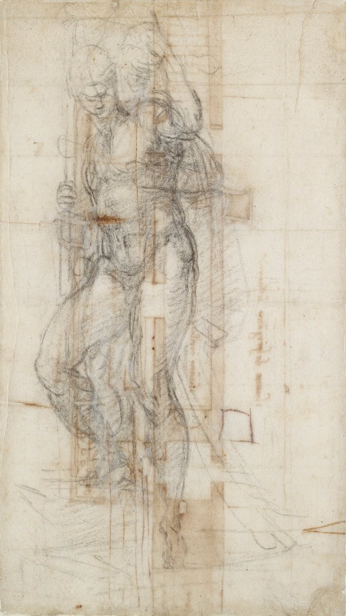 Figura Chrystusa wstającego z grobu, ok. 1490-1560 autorstwa Michelangelo Buonarroti