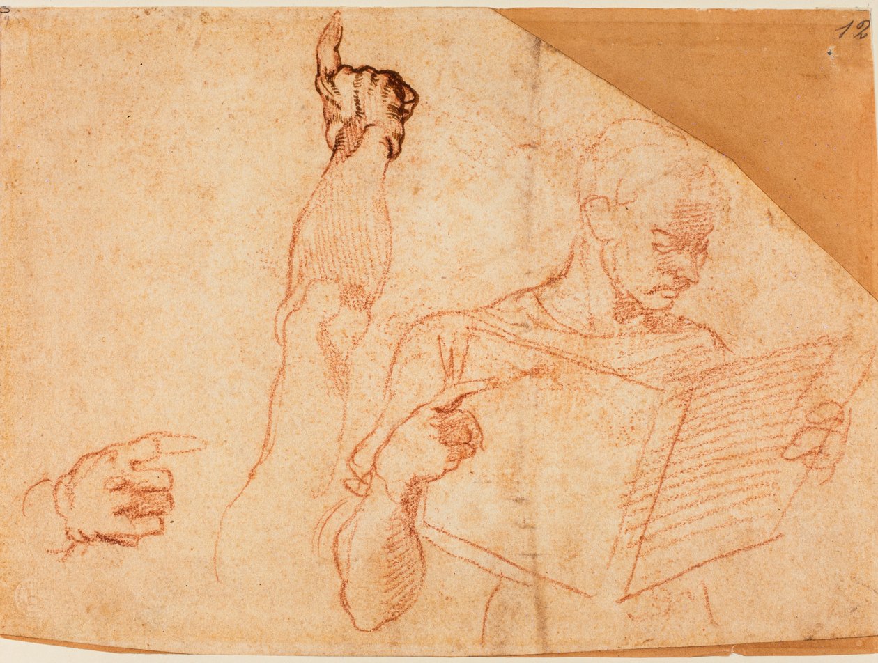 Studium ryciny "Ukaranie Amana" w Kaplicy Sykstyńskiej autorstwa Michelangelo Buonarroti