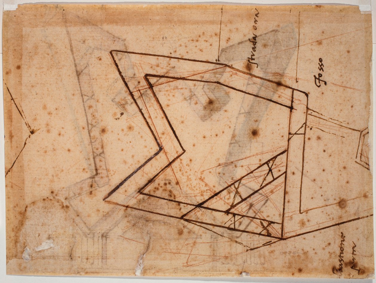 Plan wzmocnienia autorstwa Michelangelo Buonarroti
