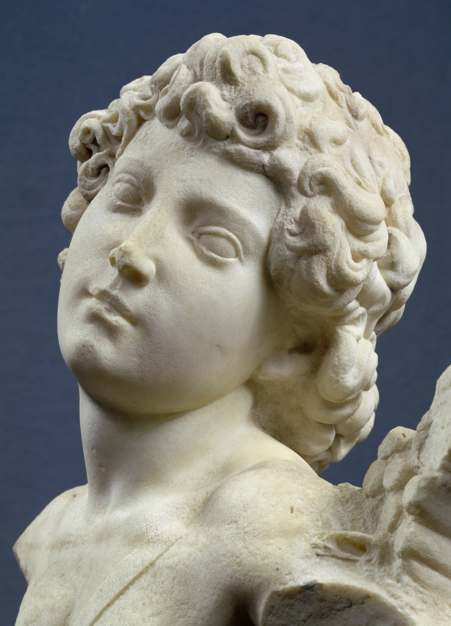 Głowa z Kupidyna „Manhattan”, c.1494-96 (marmur) (szczegół) autorstwa Michelangelo Buonarroti