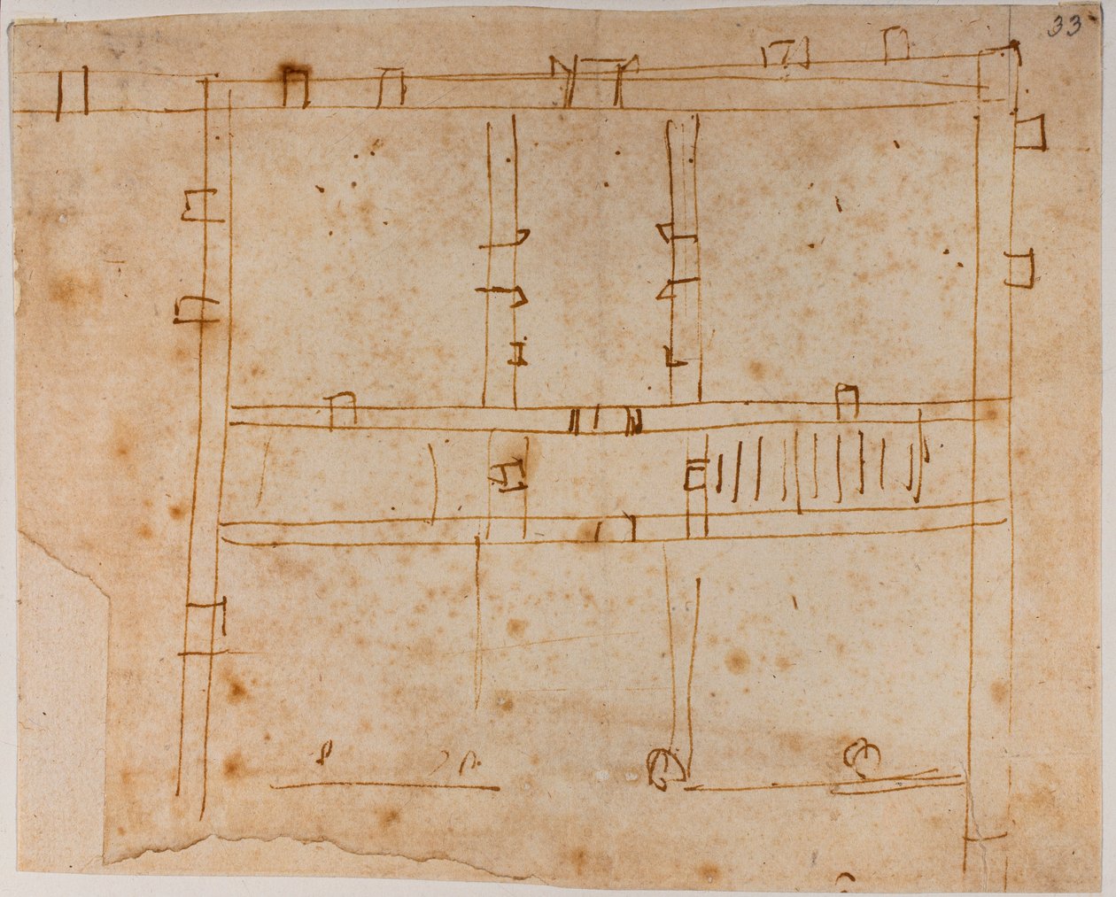 Plan domu autorstwa Michelangelo Buonarroti