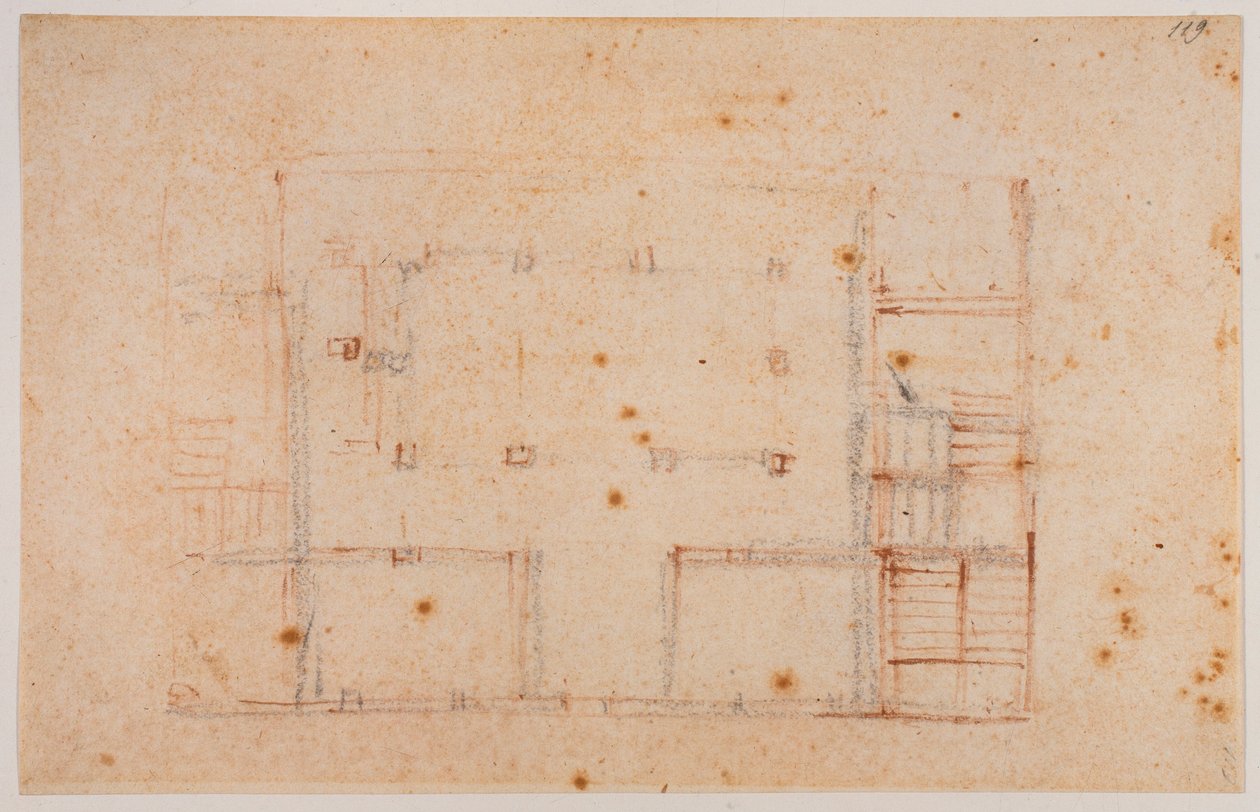 Plan domu autorstwa Michelangelo Buonarroti