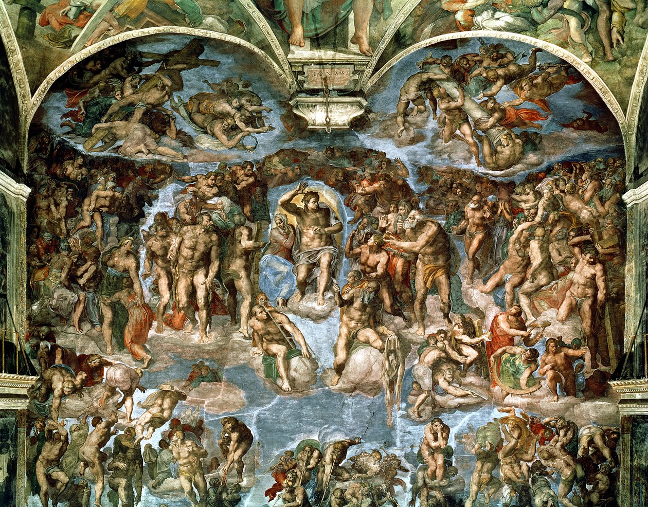Sąd Ostateczny, z Kaplicy Sykstyńskiej autorstwa Michelangelo Buonarroti