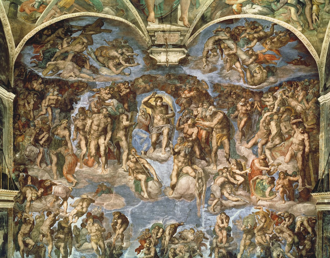 Sąd Ostateczny, z Kaplicy Sykstyńskiej autorstwa Michelangelo Buonarroti