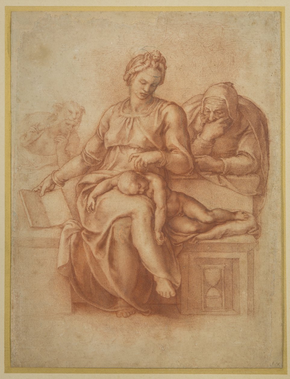 Matka Boża Ciszy, ok. 1538 autorstwa Michelangelo Buonarroti