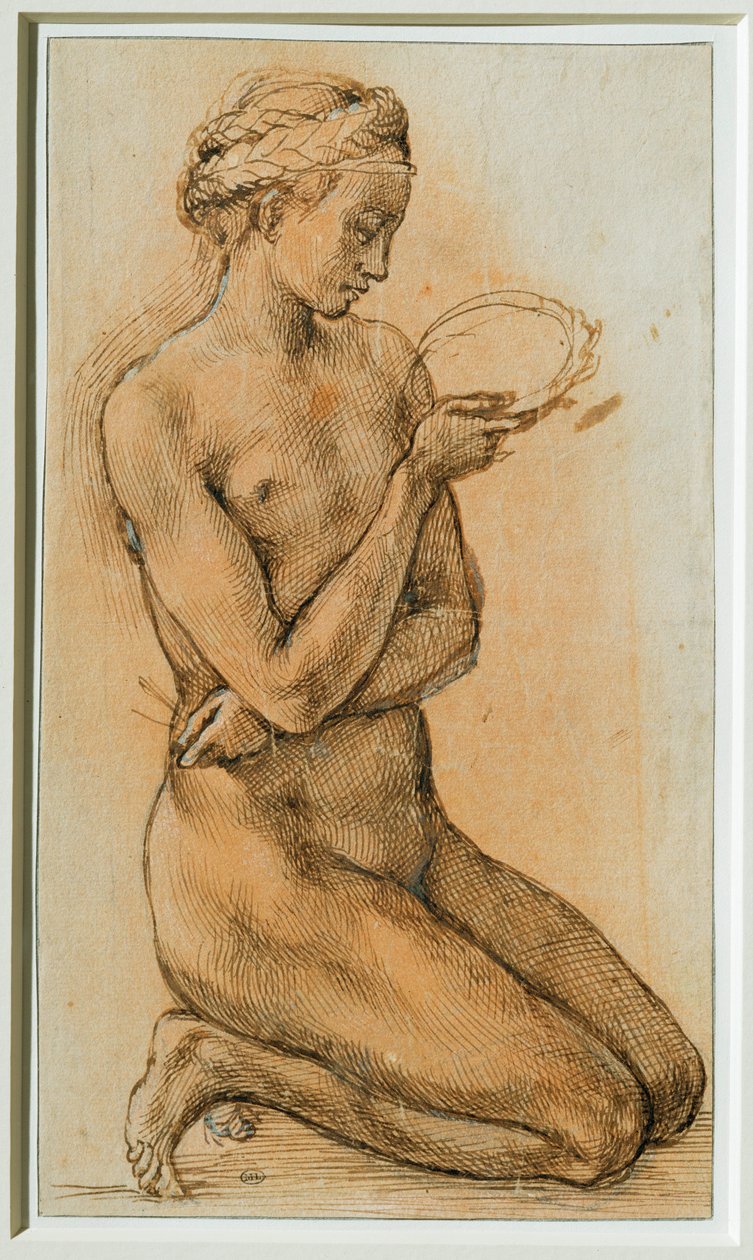 Maria Magdalena kontemplująca Koronę Cierniową ... autorstwa Michelangelo Buonarroti