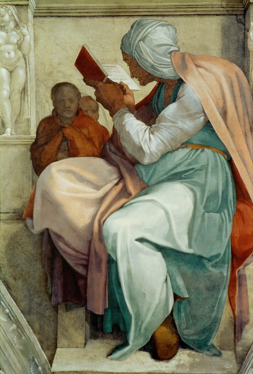 Prorocy i Sybille: Perski sufit Kaplicy Sykstyńskiej Sybilli w Watykanie, 1508-1512. autorstwa Michelangelo Buonarroti