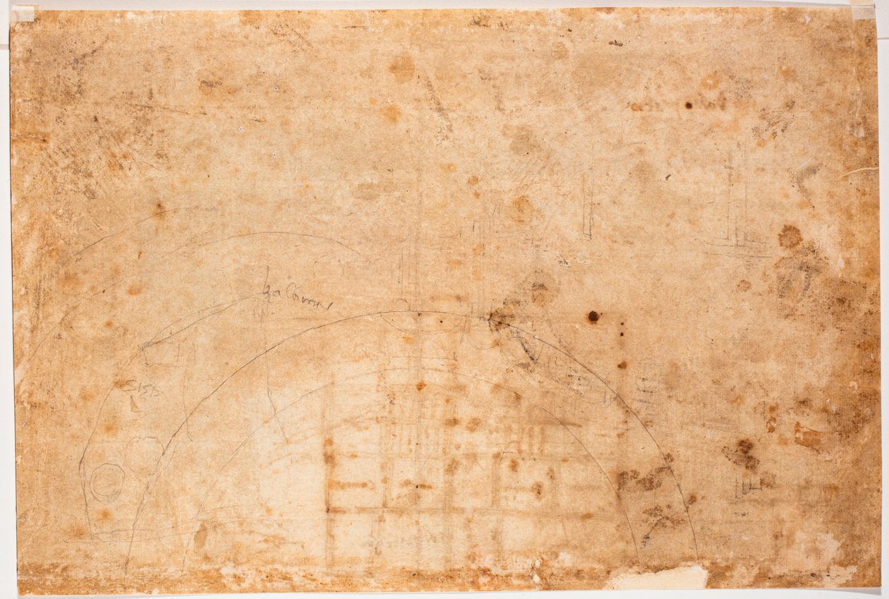 Badania dla Kopuły Świętego Piotra autorstwa Michelangelo Buonarroti