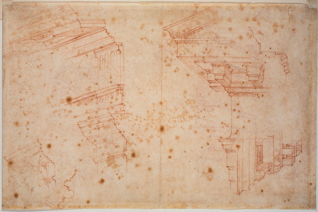 Badania zabytków rzymskich autorstwa Michelangelo Buonarroti