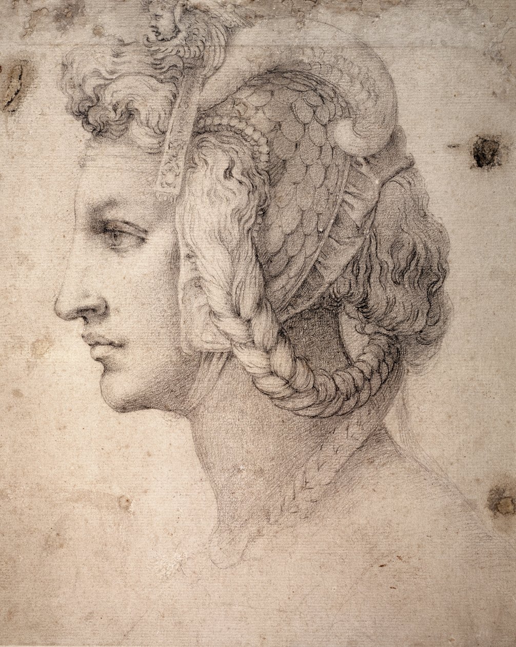 Studium Głowy autorstwa Michelangelo Buonarroti