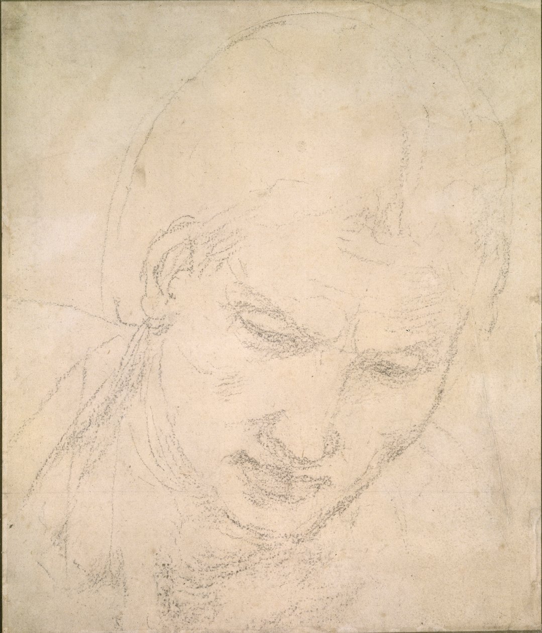 Studium Głowy, c1490-1560 autorstwa Michelangelo Buonarroti