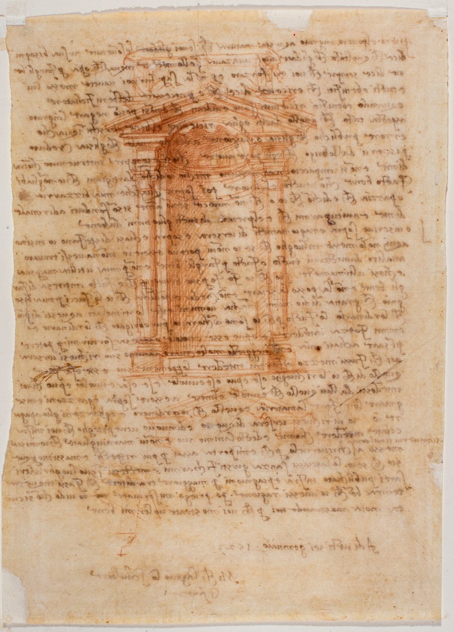 Tabernakulum z niszą, list Michała Anioła do Piero Gondiego autorstwa Michelangelo Buonarroti