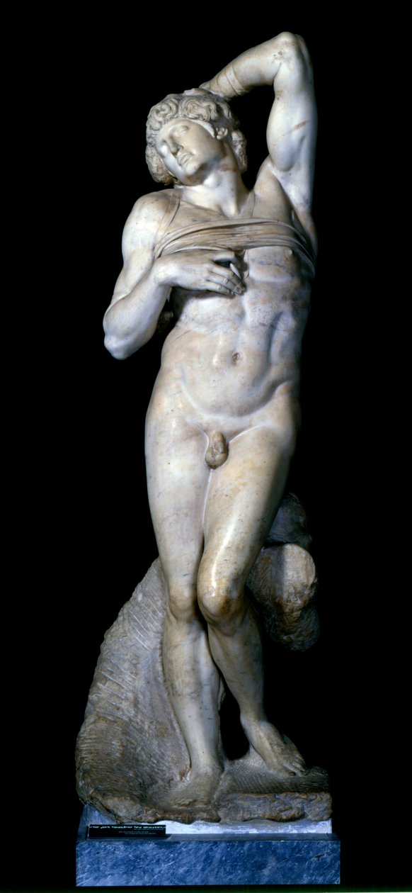 Umierający niewolnik, 1513-15 autorstwa Michelangelo Buonarroti