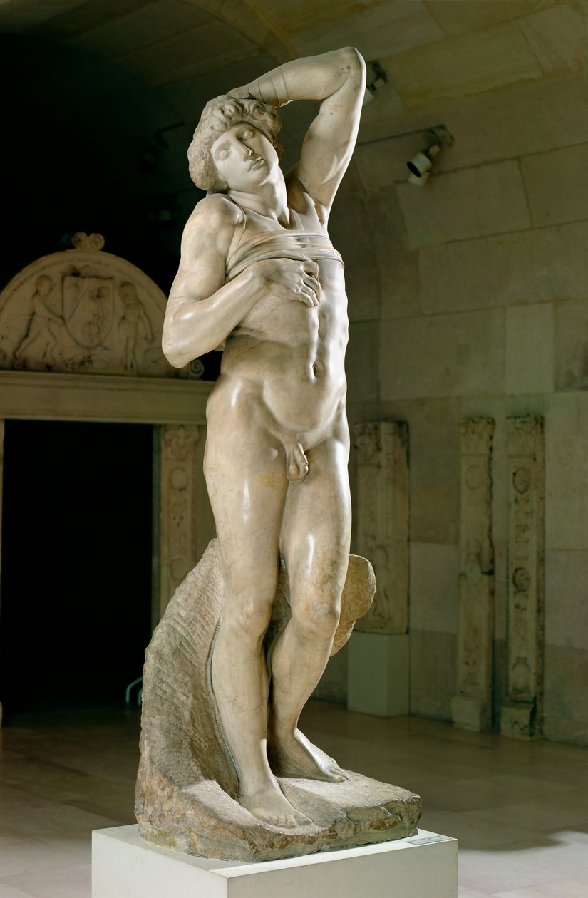 Umierający niewolnik, 1513-15 autorstwa Michelangelo Buonarroti