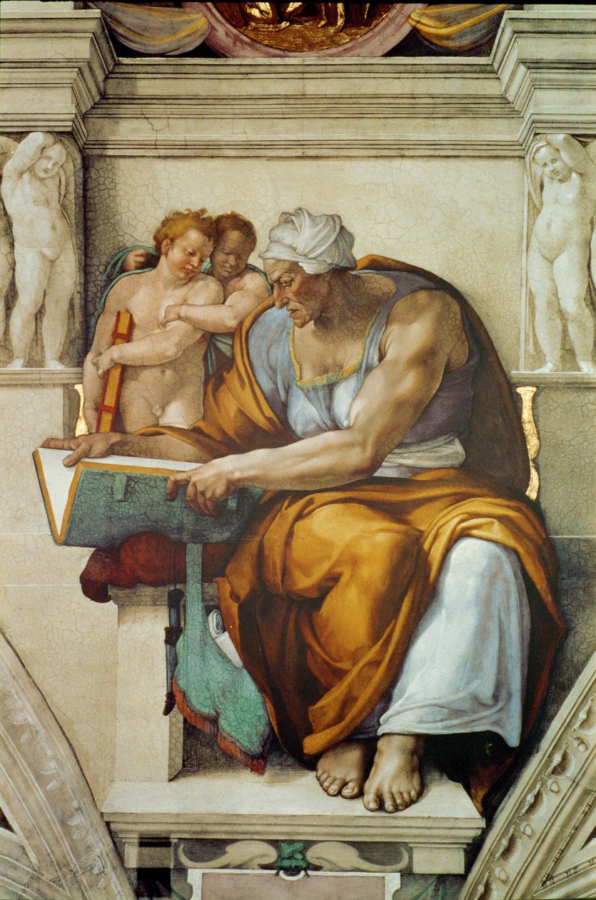 Kaplica Sykstyńska (fresk) autorstwa Michelangelo Buonarroti