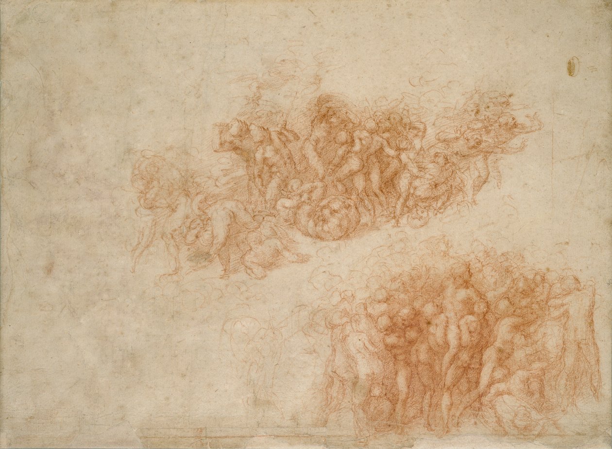 Kult Miedzianego Węża, XVI wiek autorstwa Michelangelo Buonarroti