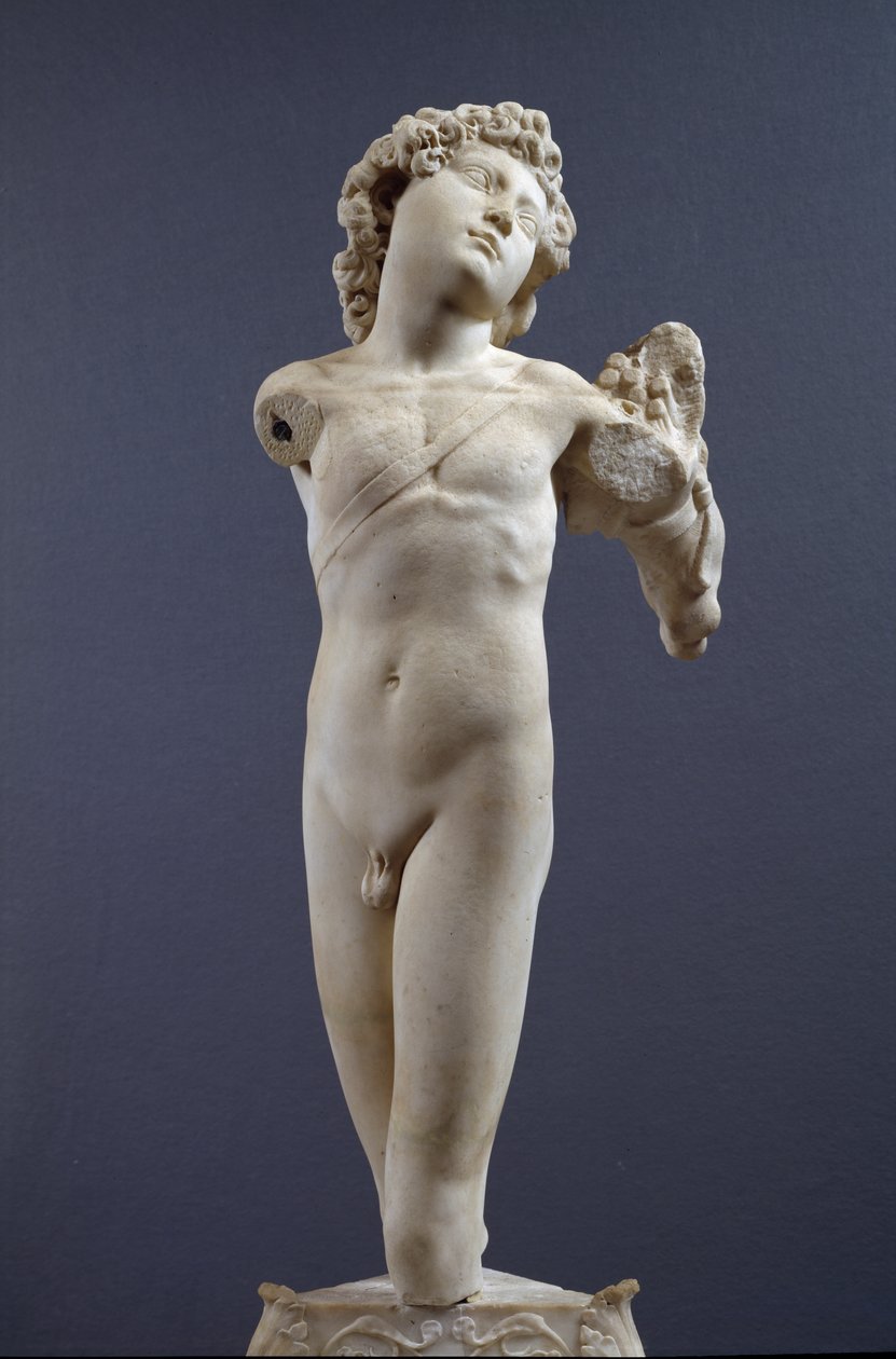 Młody łucznik, ok. 1490 (marmur) autorstwa Michelangelo Buonarroti